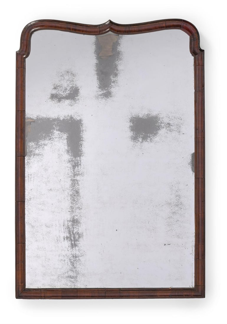 A GEORGE I WALNUT MIRROR, CIRCA 1720 (1 of 2)