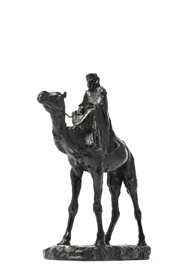LOUIS-ARMAND BARDERY (1879-1952), AN ORIENTALIST BRONZE FIGURE 'LE CHAMELIER'L, EARLY 20TH CENTURY (1 of 5)