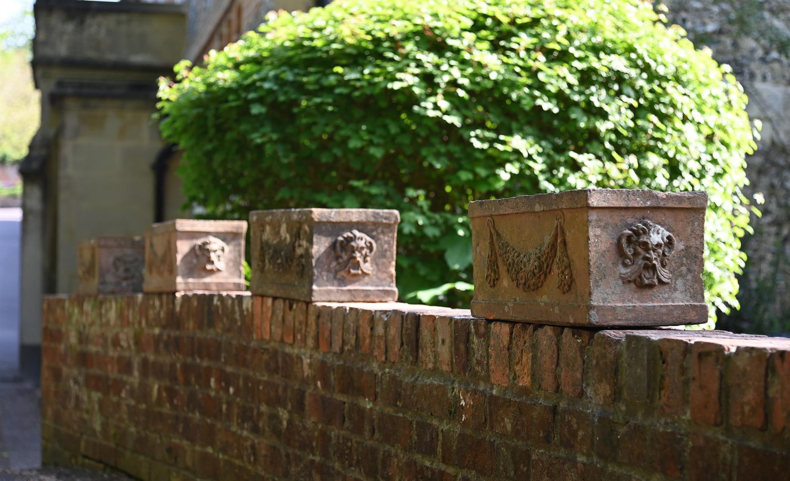 A SET OF FOUR COMPTON POTTERY TERRACOTTA BOX PLANTERS, LATE 19TH CENTURY (1 of 1)
