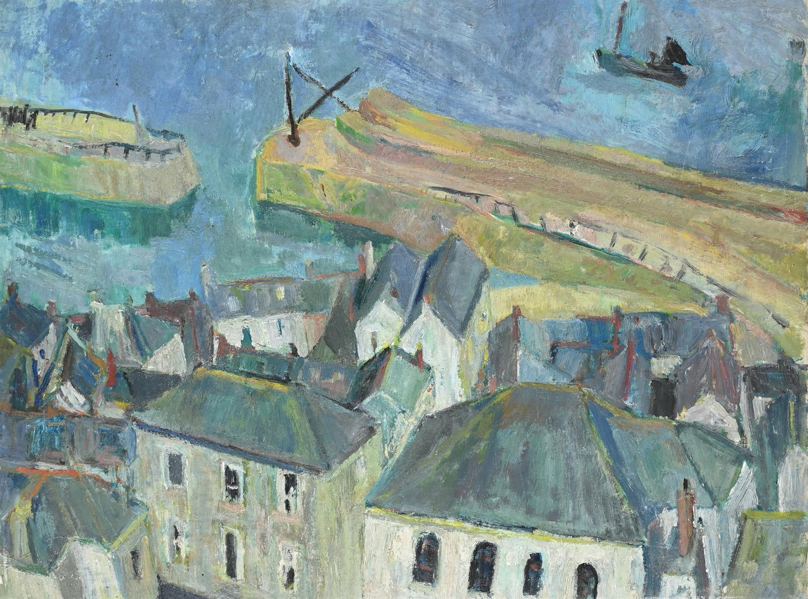 λ ADRIAN RYAN (BRITISH 1920-1998), MOUSEHOLE HARBOUR QUAY (1 of 3)