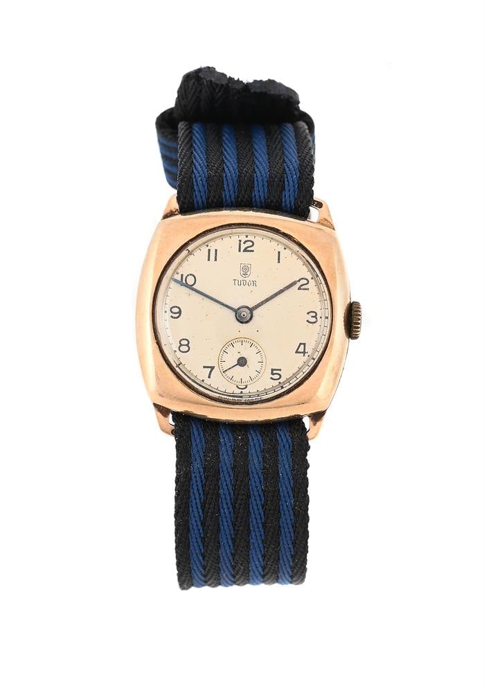 TUDOR, A 9 CARAT GOLD WRISTWATCH: TUDOR A 9 CARAT GOLD WRISTWATCH, CHESTE