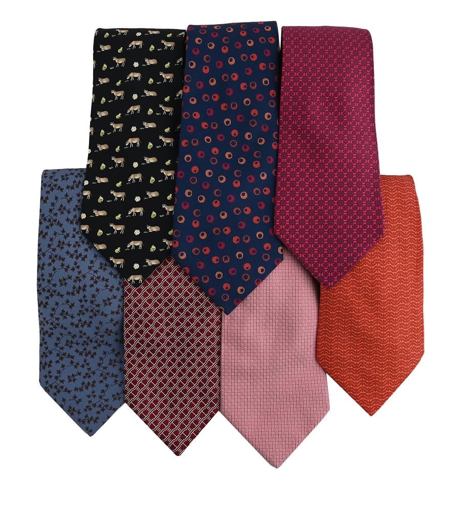 HERMÈS, SEVEN SILK TIES (1 of 1)