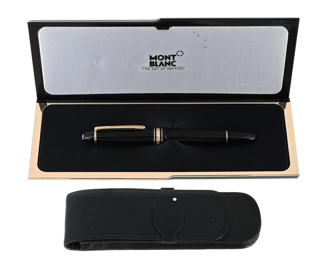 MONTBLANC, MEISTERSTÜCK 146, A BLACK FOUNTAIN PEN (1 of 3)