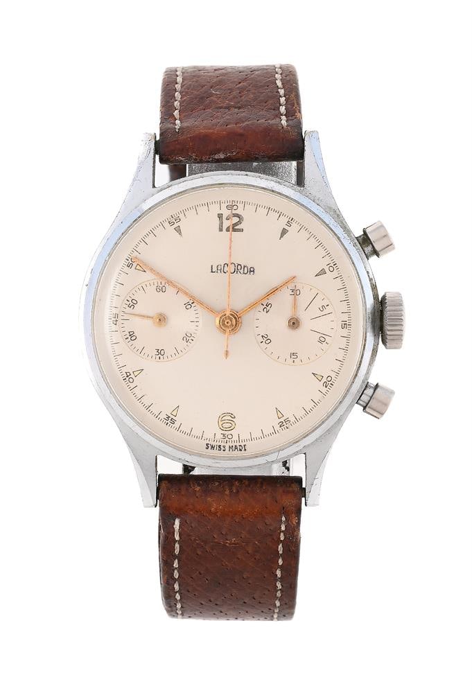 LACORDA, A STAINLESS STEEL CHRONOGRAPH WRISTWATCH (1 of 1)