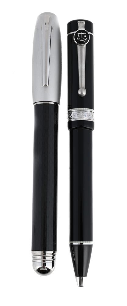 DELTA, Y2K, A CARBON FIBRE FOUNTAIN PEN: DELTA, Y2K A CARBON FIBRE FOUNTAIN PEN<