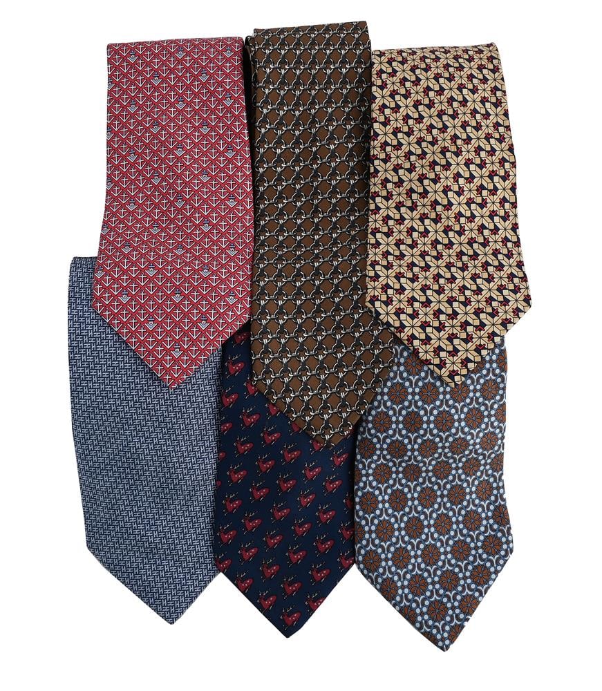 HERMÈS, SIX SILK TIES (1 of 1)