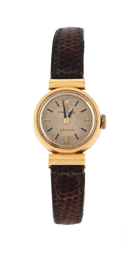 Y ETERNA WATCH CO., ETERNA-MATIC, SAHIDA, A LADY'S 18 CARAT GOLD WRISTWATCH (1 of 1)