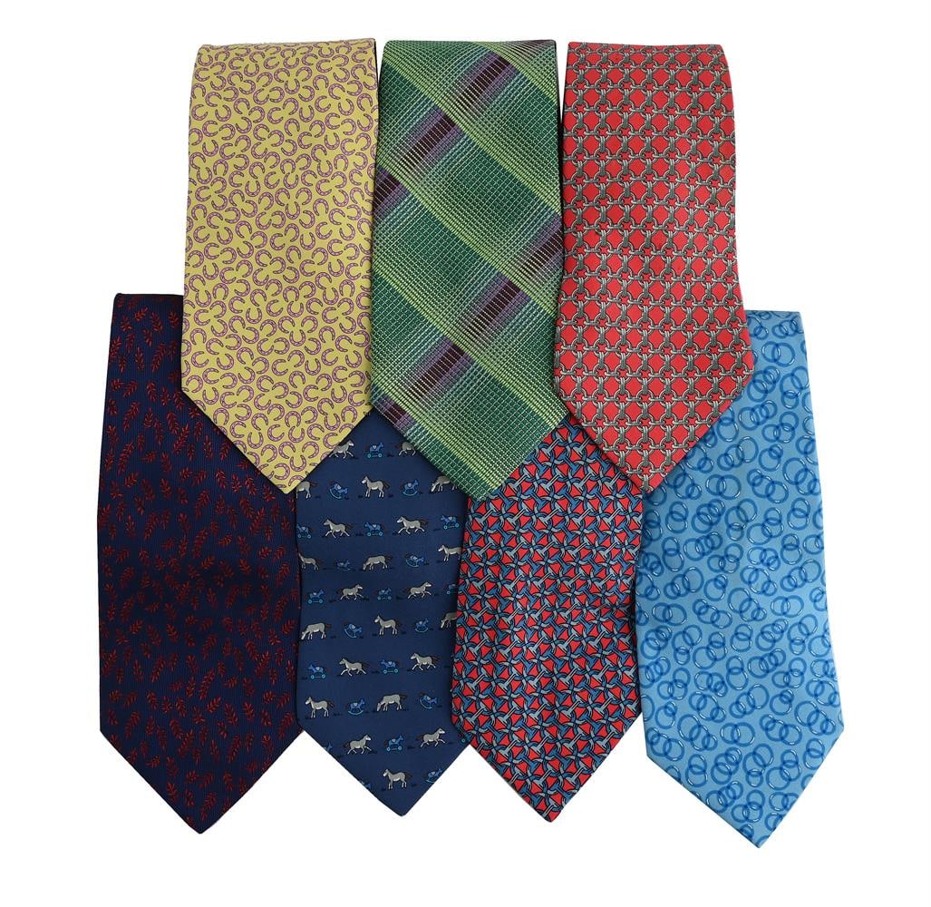HERMÈS, SEVEN SILK TIES (1 of 1)