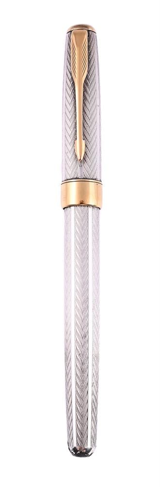 PARKER, SONNET, A SILVER COLOURED ROLLERBALL (1 of 4)