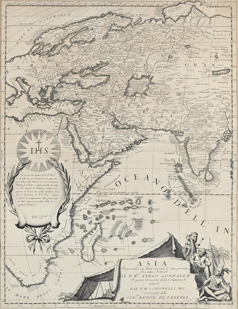 AFTER VINCENZO MARIA CORONELLI, MAP OF ASIA; MAP OF WEST AFRICA (2) - 5