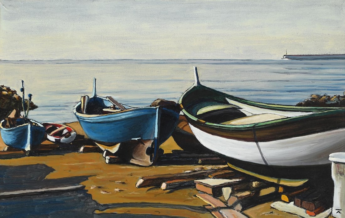 λ PIETRO FALCIDIENO (ITALIAN 20TH CENTURY), ALLA FOCE - 2