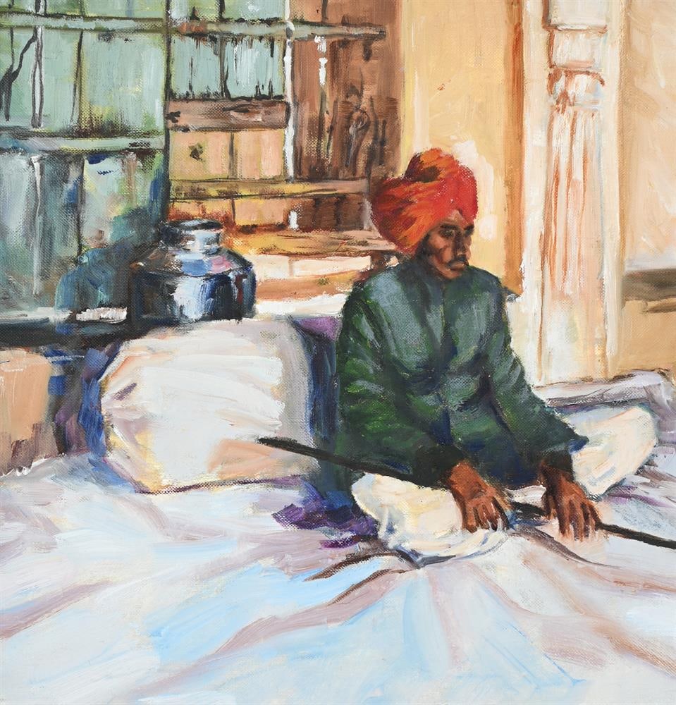 λ JULIET BONHAM CARTER (BRITISH 20TH CENTURY), IN THE DURBAR HALL, MANHANSAR, RAJASTHAN - 2