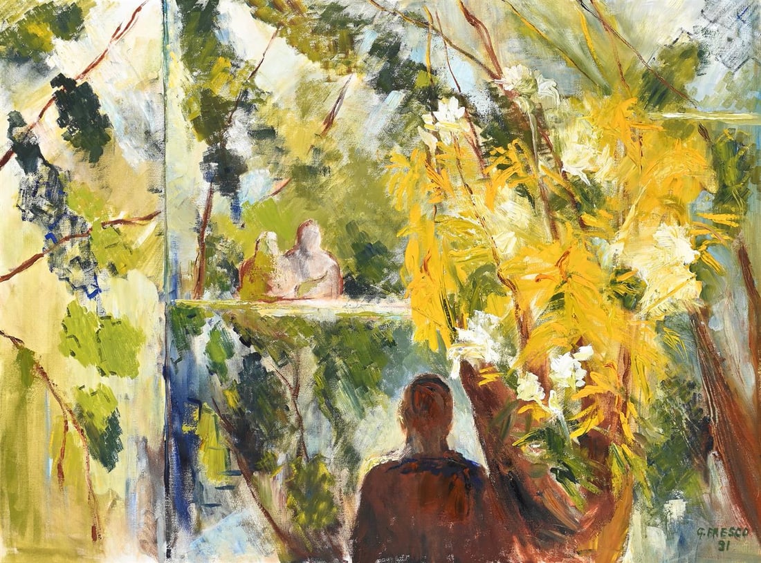 G. FRESCO (ITALIAN 20TH CENTURY), THE GREENHOUSE - 2