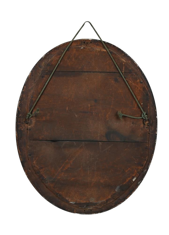 AN IRISH REGENCY OVAL WALL MIRROR, EARLY 19TH CENTURY - 2