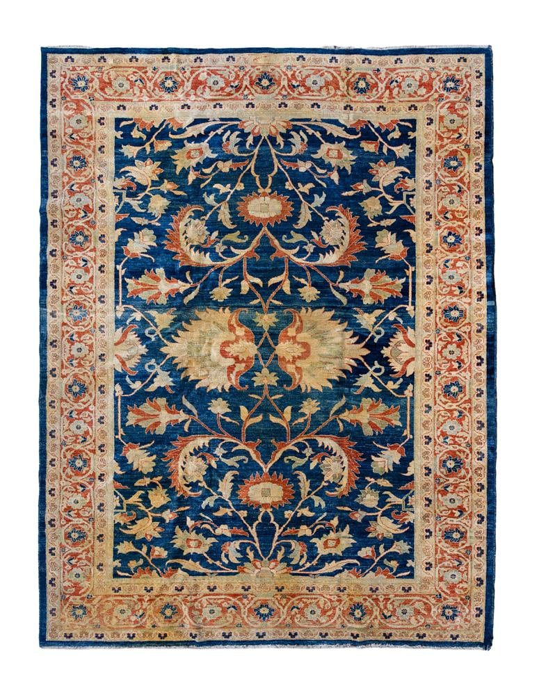 AN OATMEAL GROUND ZIEGLER STYLE CARPET, INDIAN, 20TH OR 21ST CENTURY (1 of 3)
