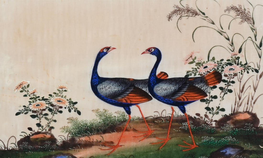 A GROUP OF TWELVE CHINESE PITH PAPER PAINTINGS OF BIRDS, 19TH CENTURY - 10