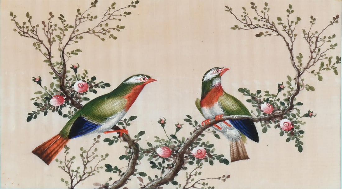 A GROUP OF TWELVE CHINESE PITH PAPER PAINTINGS OF BIRDS, 19TH CENTURY - 3