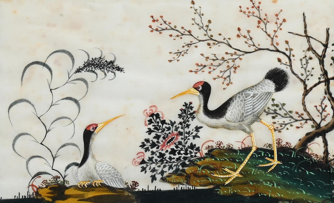 A GROUP OF TWELVE CHINESE PITH PAPER PAINTINGS OF BIRDS, 19TH CENTURY - 9
