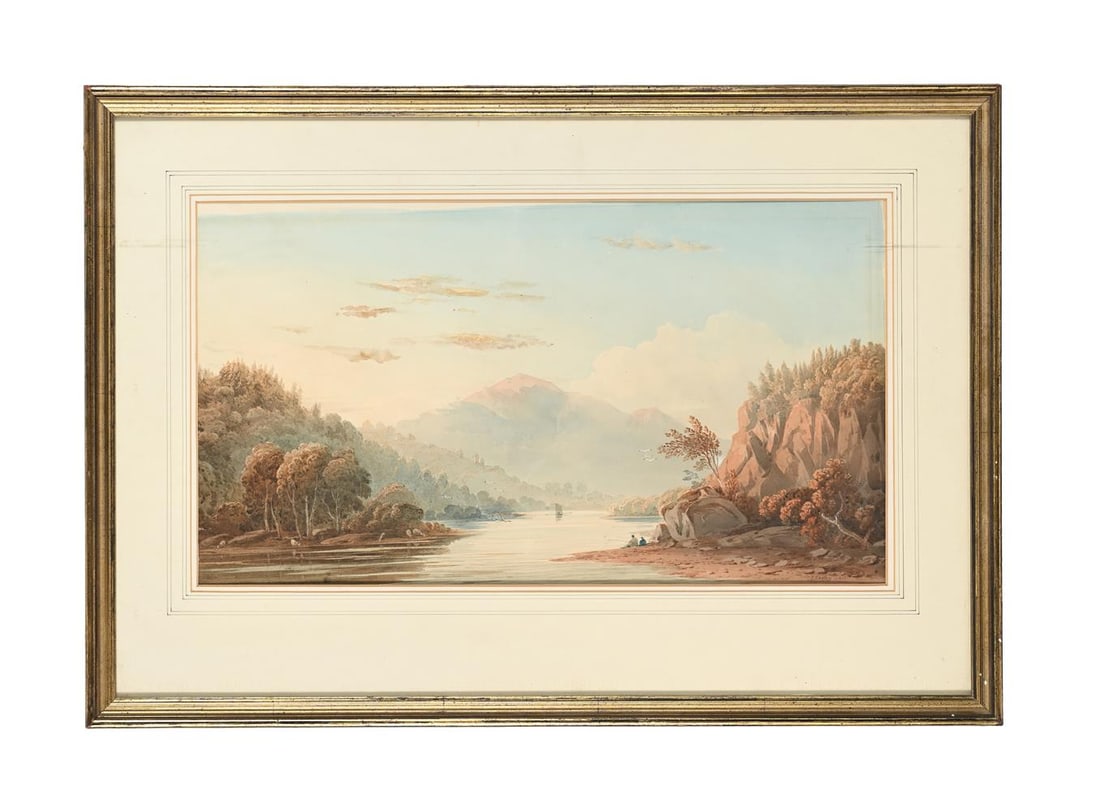 JOHN VARLEY (BRITISH 1778-1842), VIEW ON THE MONDEGO: JOHN VARLEY (BRITISH 1778-1842) VIEW