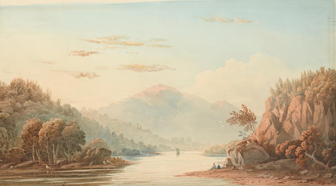 JOHN VARLEY (BRITISH 1778-1842), VIEW ON THE MONDEGO - 2