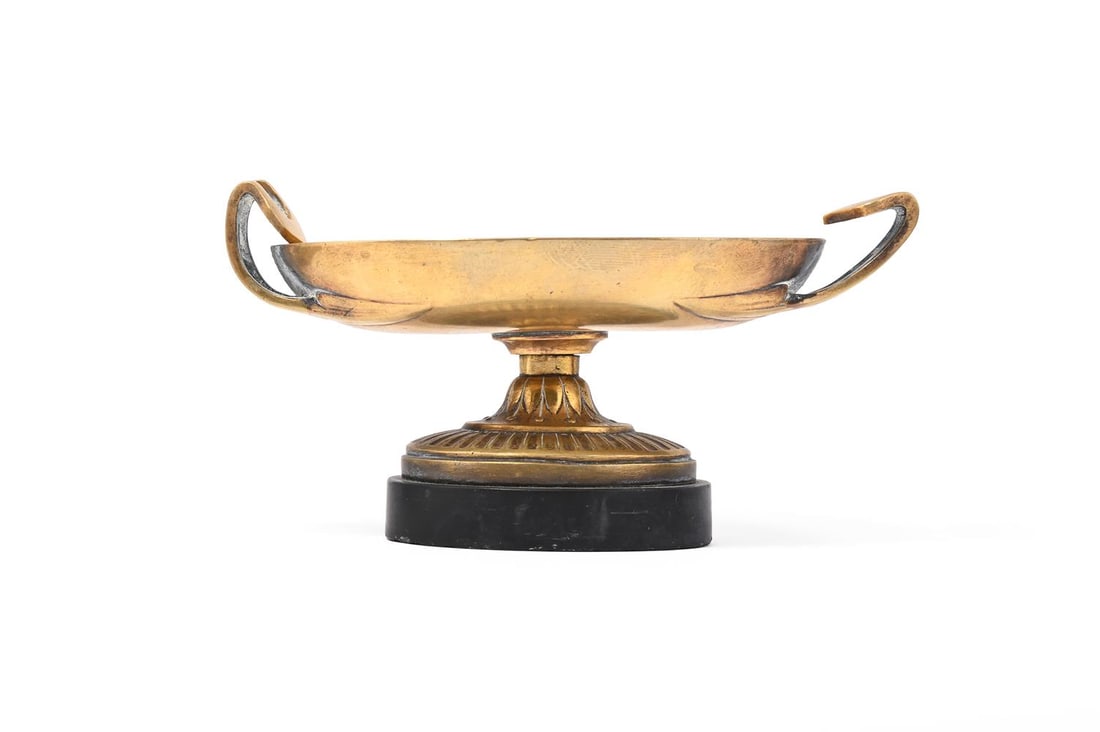 A SECOND EMPIRE ORMOLU AND PATINATED BRONZE PASTILE BURNER OR NIGHT LIGHT, AND FOUR FURTHER ITEMS - 4