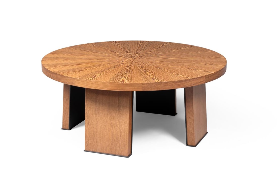 A PALMWOOD OR WENGE CIRCULAR OCCASIONAL TABLE, MODERN: A PALMWOOD OR WENGE CIRCULAR OCCASIONAL TABLE MODERN 50cm high, 120cm diameter Provenance: Private Collection, Surrey Condition Report: PLEASE NOTE: ALL LOTS ARE LOCATED AT SACKVILLE WEST STORAGE IN