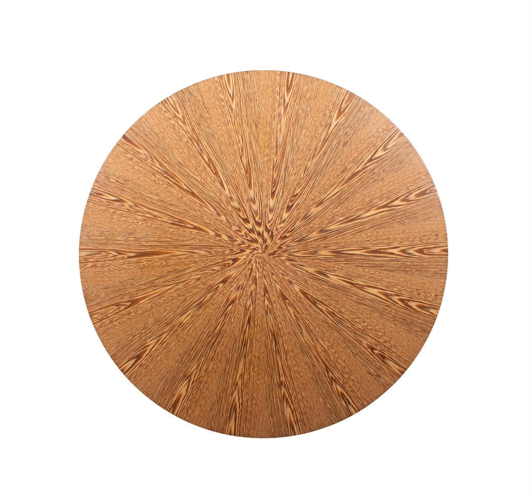 A PALMWOOD OR WENGE CIRCULAR OCCASIONAL TABLE, MODERN - 2