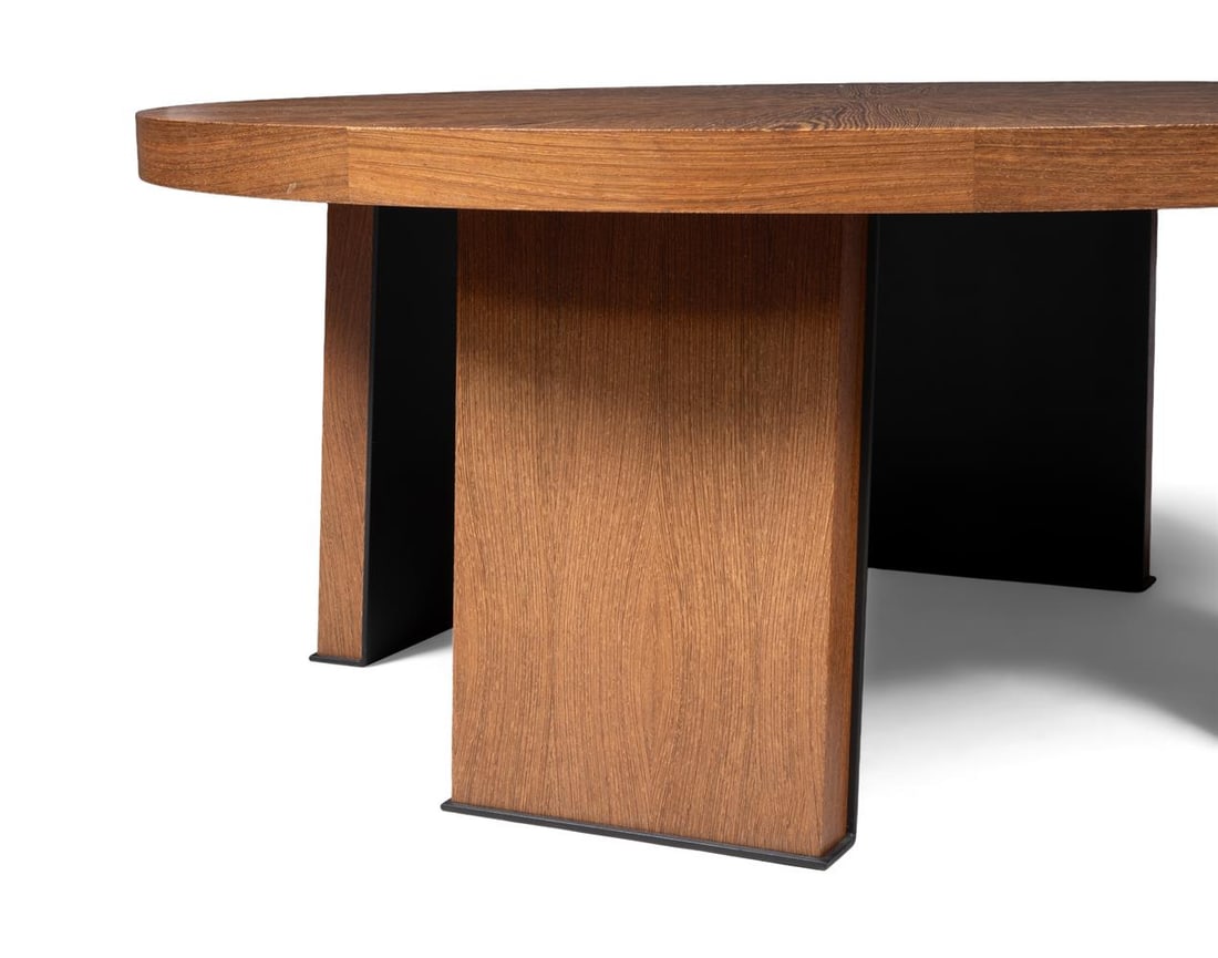 A PALMWOOD OR WENGE CIRCULAR OCCASIONAL TABLE, MODERN - 3