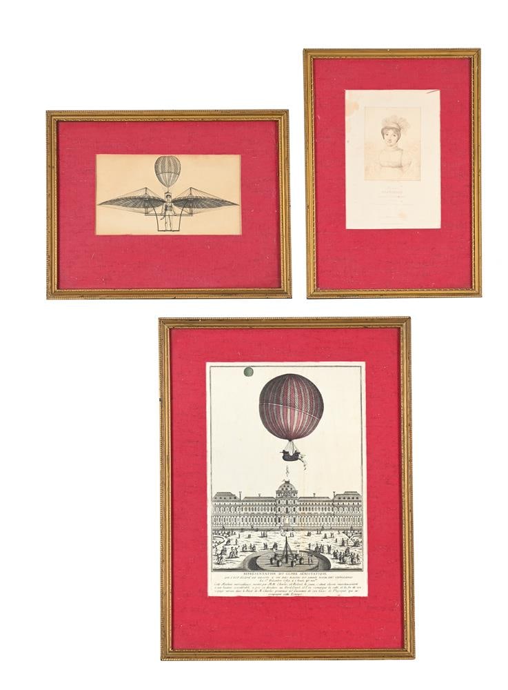 CONTINENTAL SCHOOL (19TH CENTURY), A COLLECTION OF ELEVEN PRINTS DEPICTING HOT AIR BALLOONS - 2