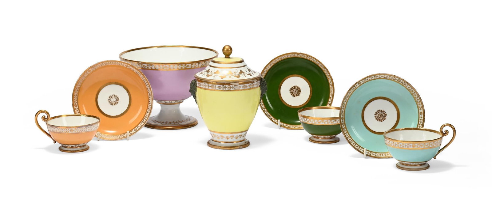 A SELECTION OF PARIS (DIHL) PORCELAIN, VARIOUS DATES, FIRST QUARTER 19TH CENTURY (1 of 4)