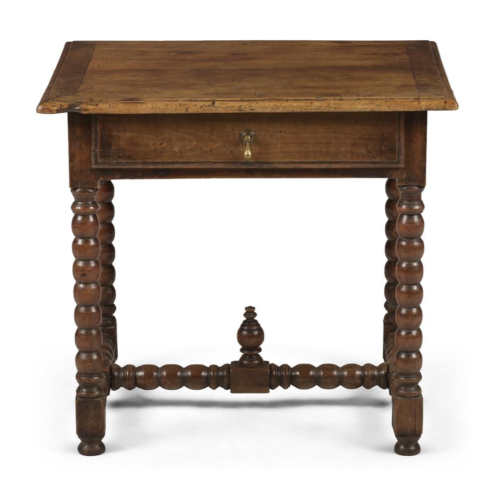 A FRUITWOOD AND WALNUT SIDE TABLE, FRENCH, LATE 17TH CENTURY - 2