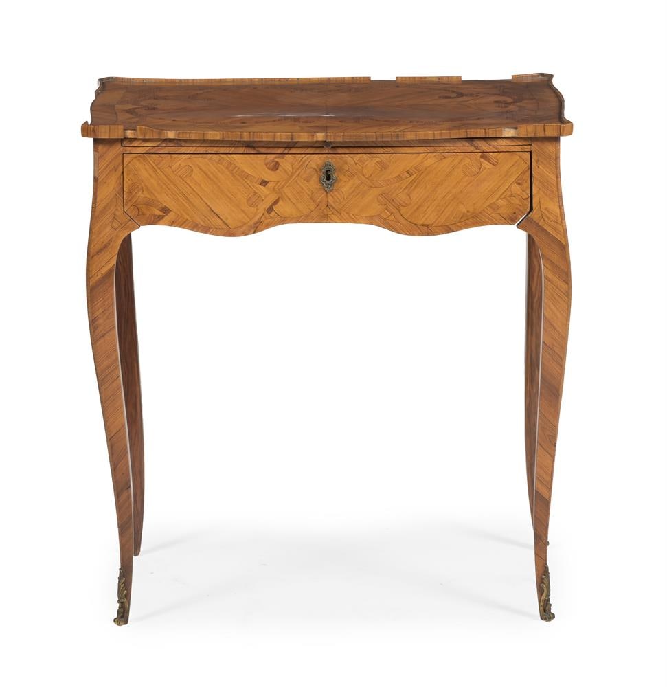 Y A LOUIS XV OR XVI TRANSITIONAL PERIOD TULIPWOOD AND MARQUETRY SIDE TABLE, SECOND HALF 18TH CENTURY - 2