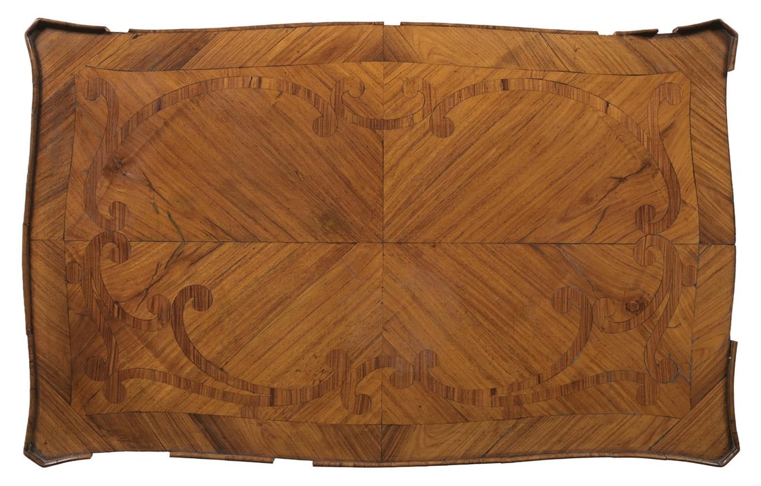 Y A LOUIS XV OR XVI TRANSITIONAL PERIOD TULIPWOOD AND MARQUETRY SIDE TABLE, SECOND HALF 18TH CENTURY - 3