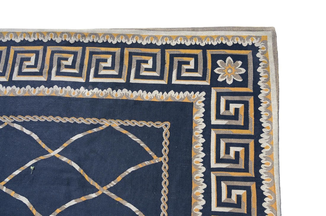 AN AUBUSSON WOVEN CARPET - 3
