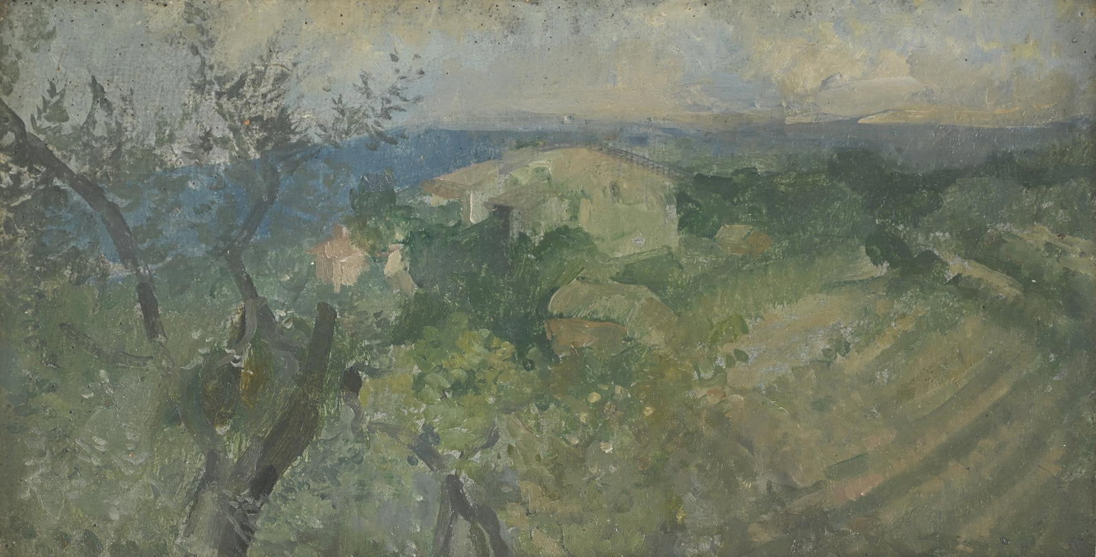 λ PETER GREENHAM (BRITISH 1909-1992), OUTSIDE SAN GIMIGNANO, TUSCANY - 2