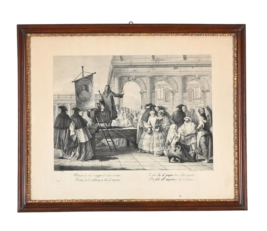 AFTER GIOVANNI DOMENICO TIEPOLO, A SET OF FOUR PRINTS DEPICTING CHARLATANS - 2