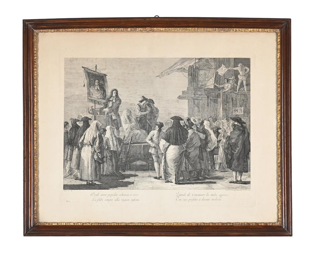 AFTER GIOVANNI DOMENICO TIEPOLO, A SET OF FOUR PRINTS DEPICTING CHARLATANS - 5