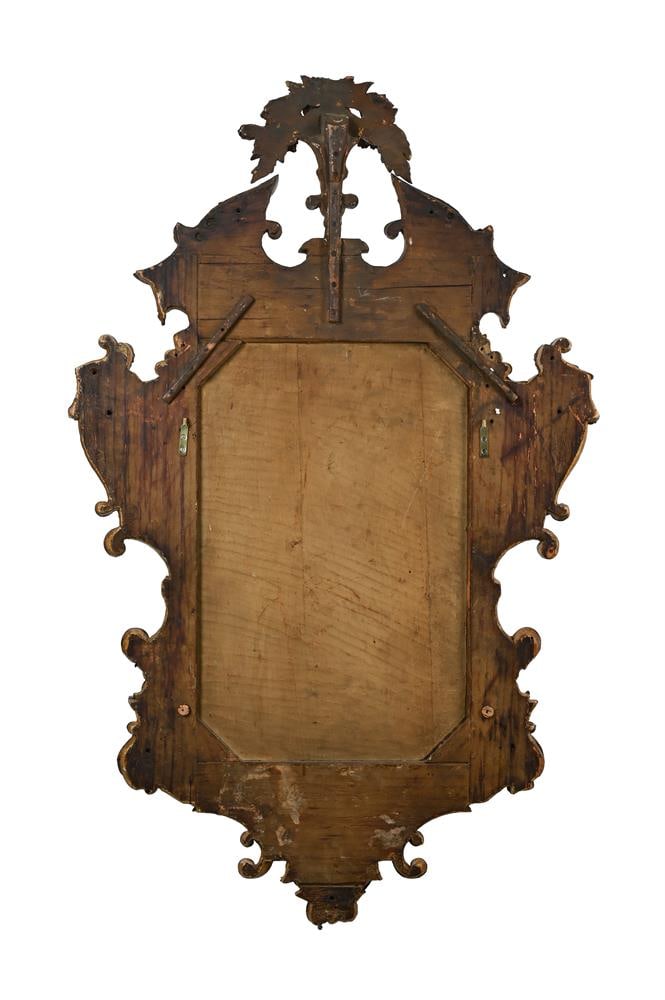 A GILT FRAME CARTOUCHE WALL MIRROR, ITALIAN, LAST QUARTER 18TH OR FIRST QUARTER 19TH CENTURY - 2