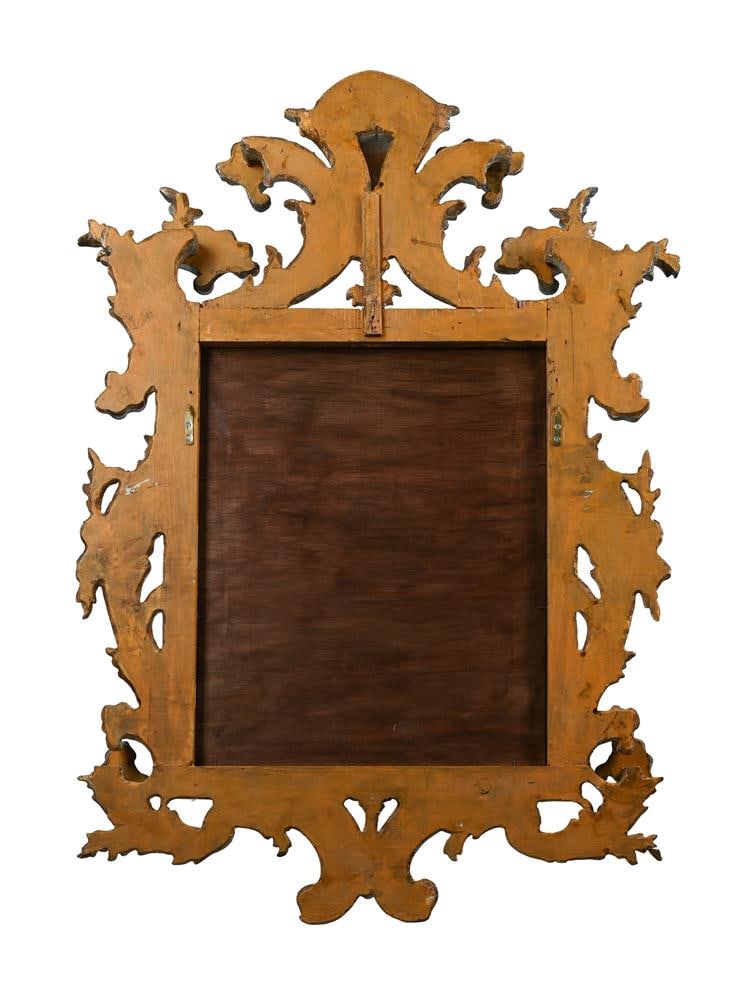 A SILVERED LACCA E MECCA STYLE SILVERED FLORENTINE MIRROR, ITALIAN, 20TH CENTURY - 2