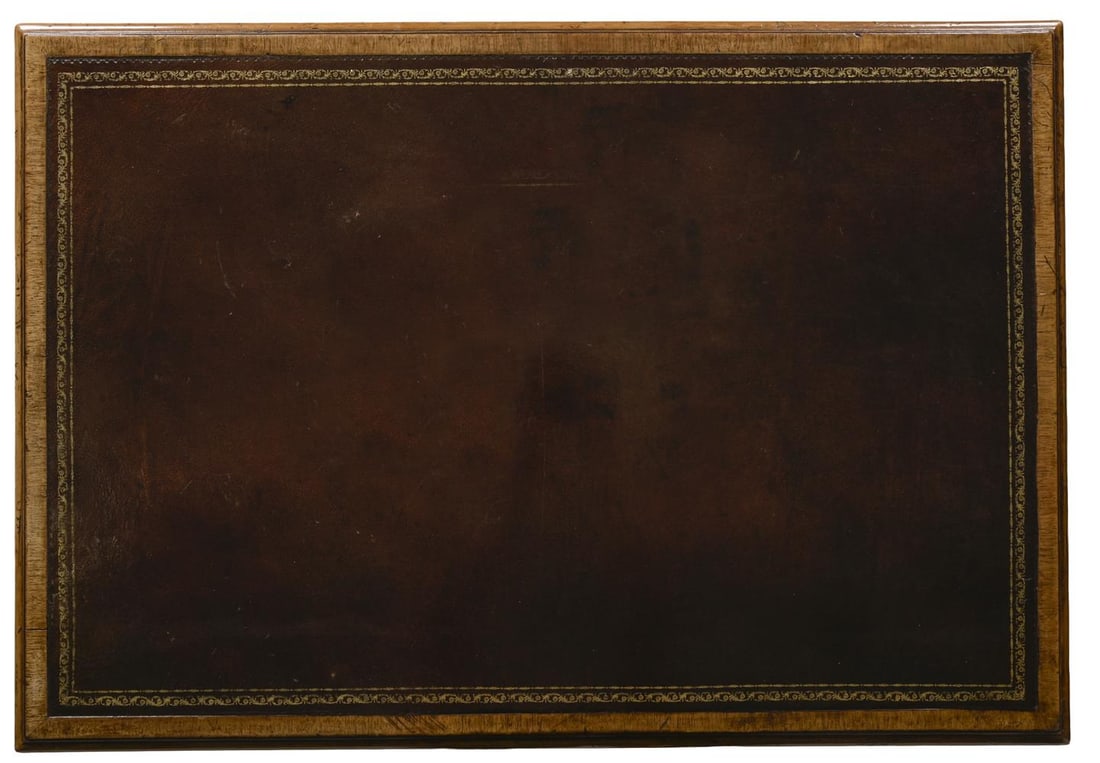 A GEORGE III MAHOGANY AND LEATHER WRITING TABLE, SECOND HALF 18TH CENTURY - 3