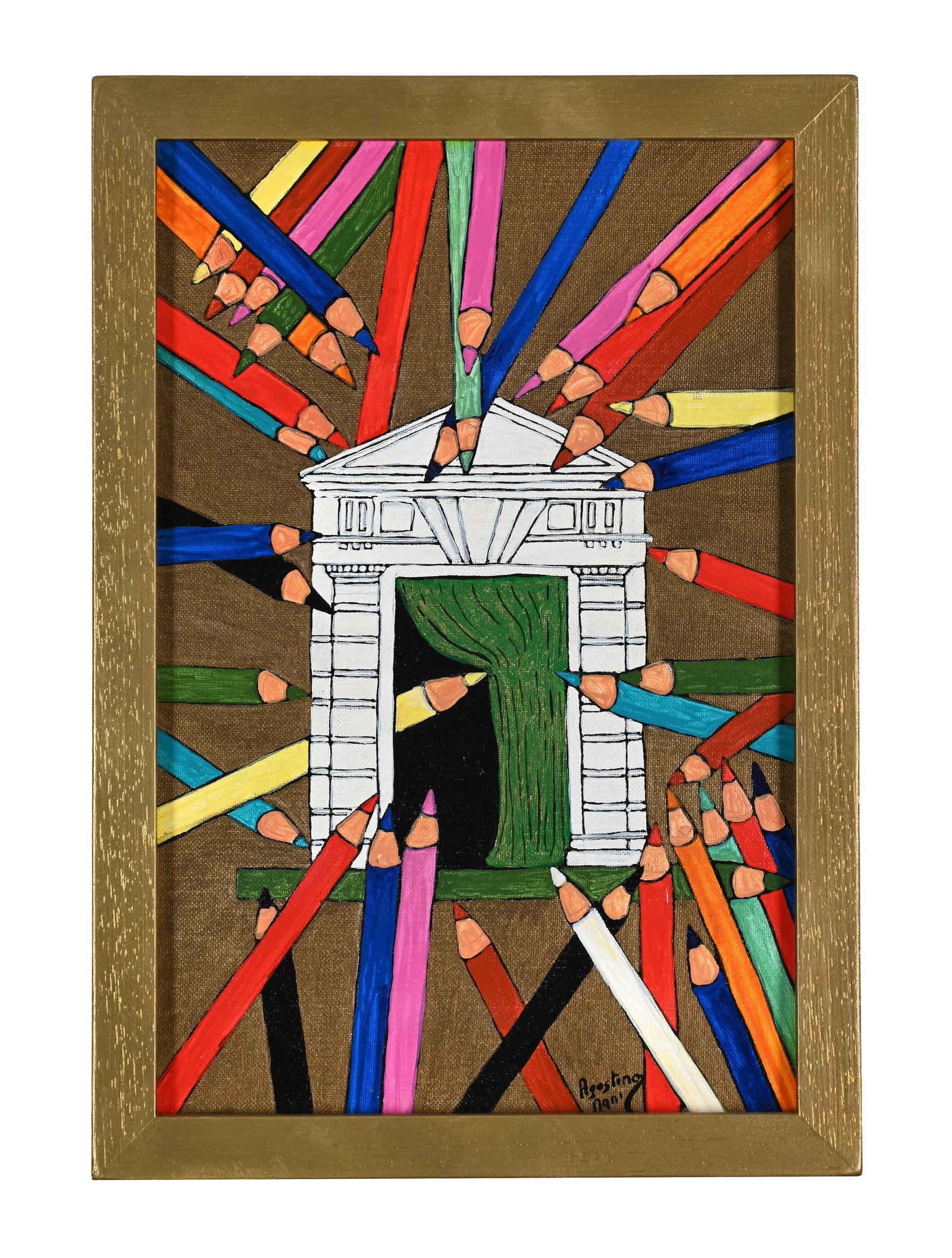 λ AGOSTINO NANI (ITALIAN 20TH CENTURY), COLOURING PENCILS (1 of 3)