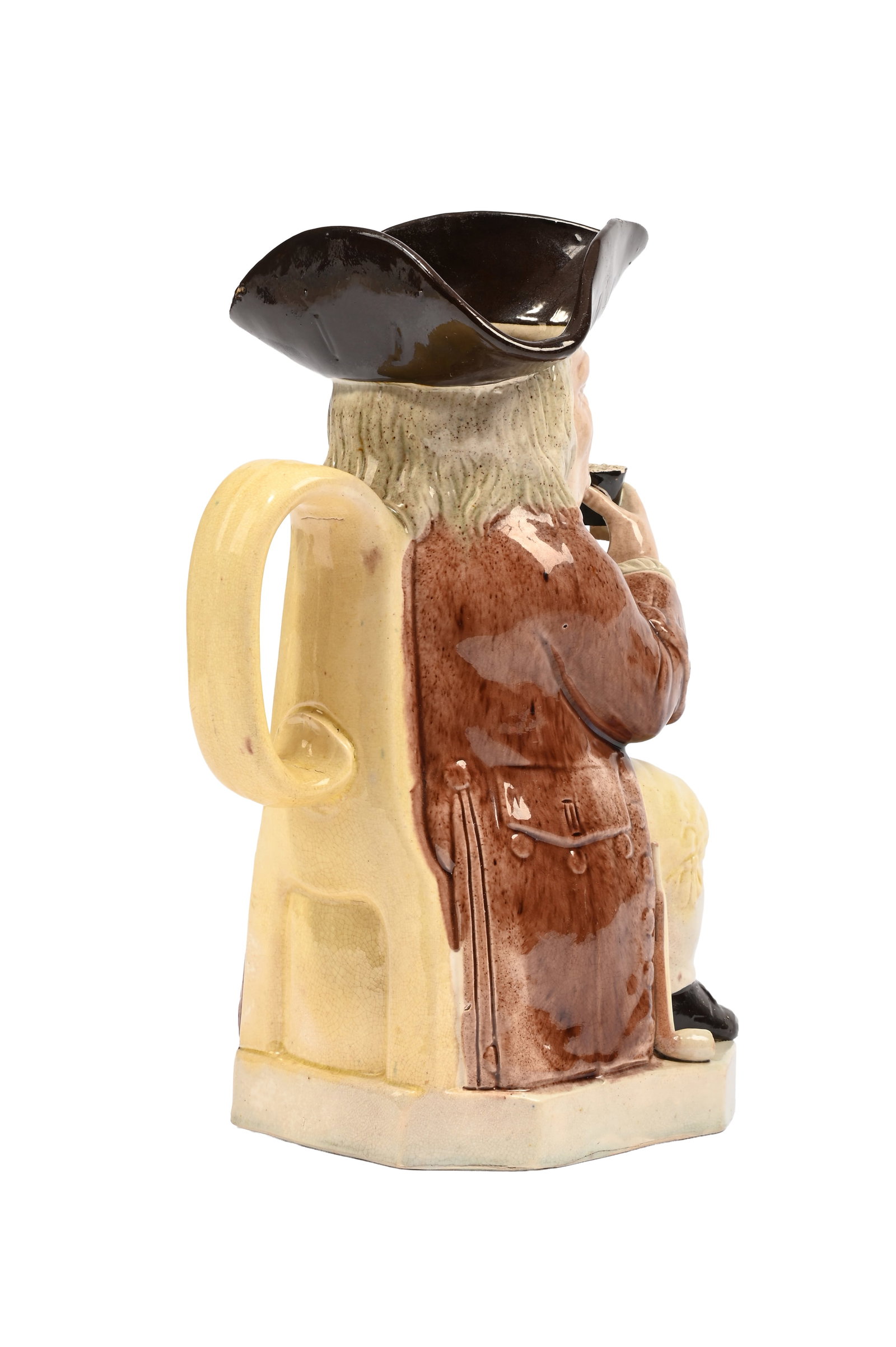 A STAFFORDSHIRE CREAMWARE TOBY JUG, LATE 18TH CENTURY - 3