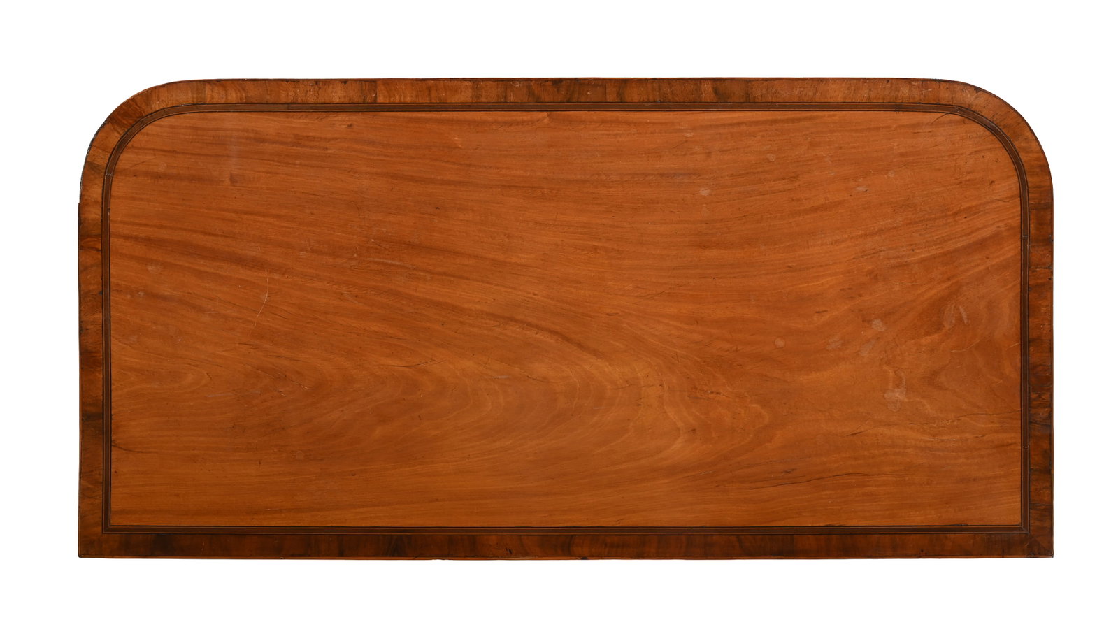 Y A GEORGE III CROSSBANDED SATINWOOD 'D' SHAPED FOLD OVER CARD TABLE, CIRCA 1790 - 3
