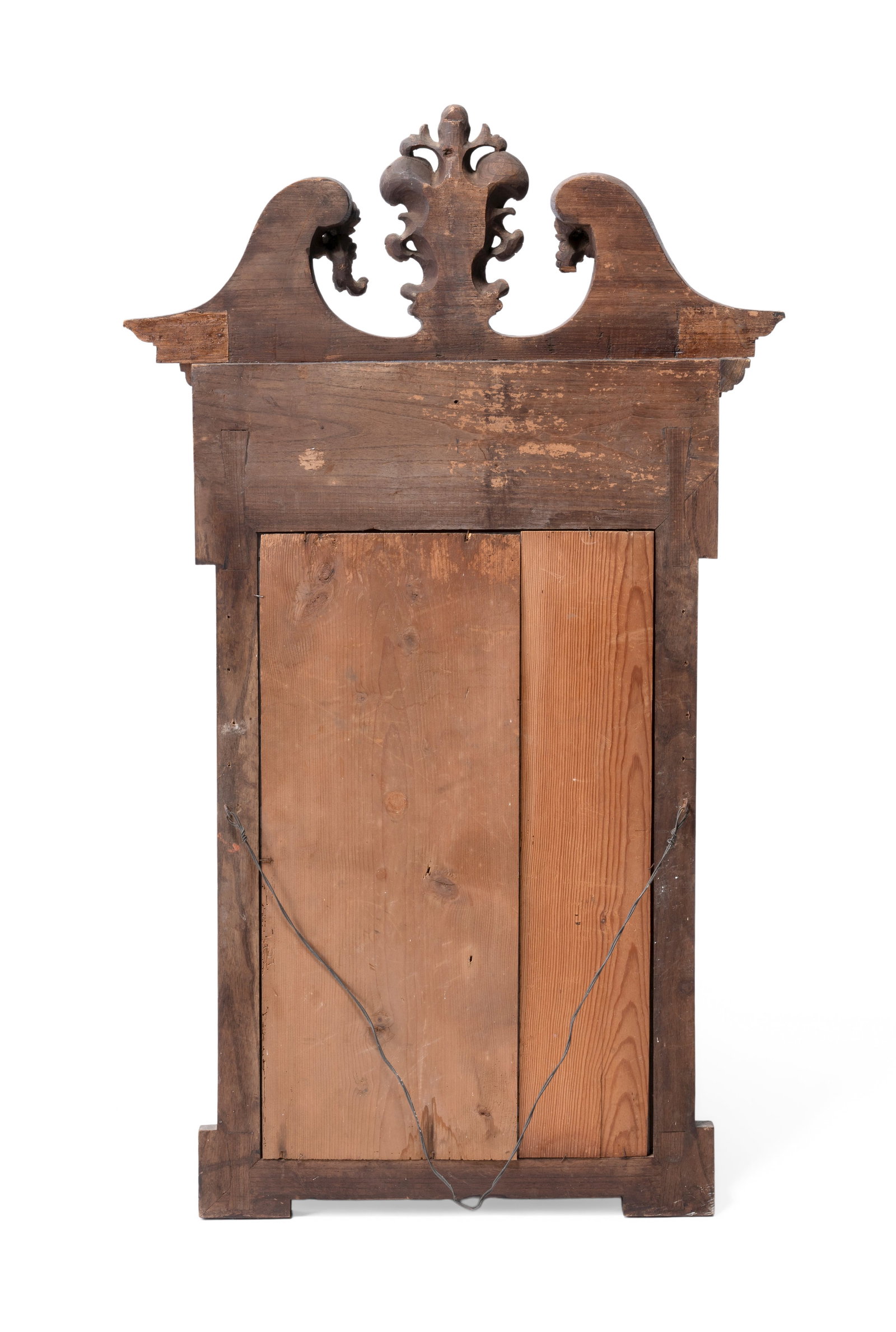 A PAIR OF CARVED WOOD AND PARCEL GILT WALL MIRRORS, LATE 19TH OR EARLY 20TH CENTURY - 4