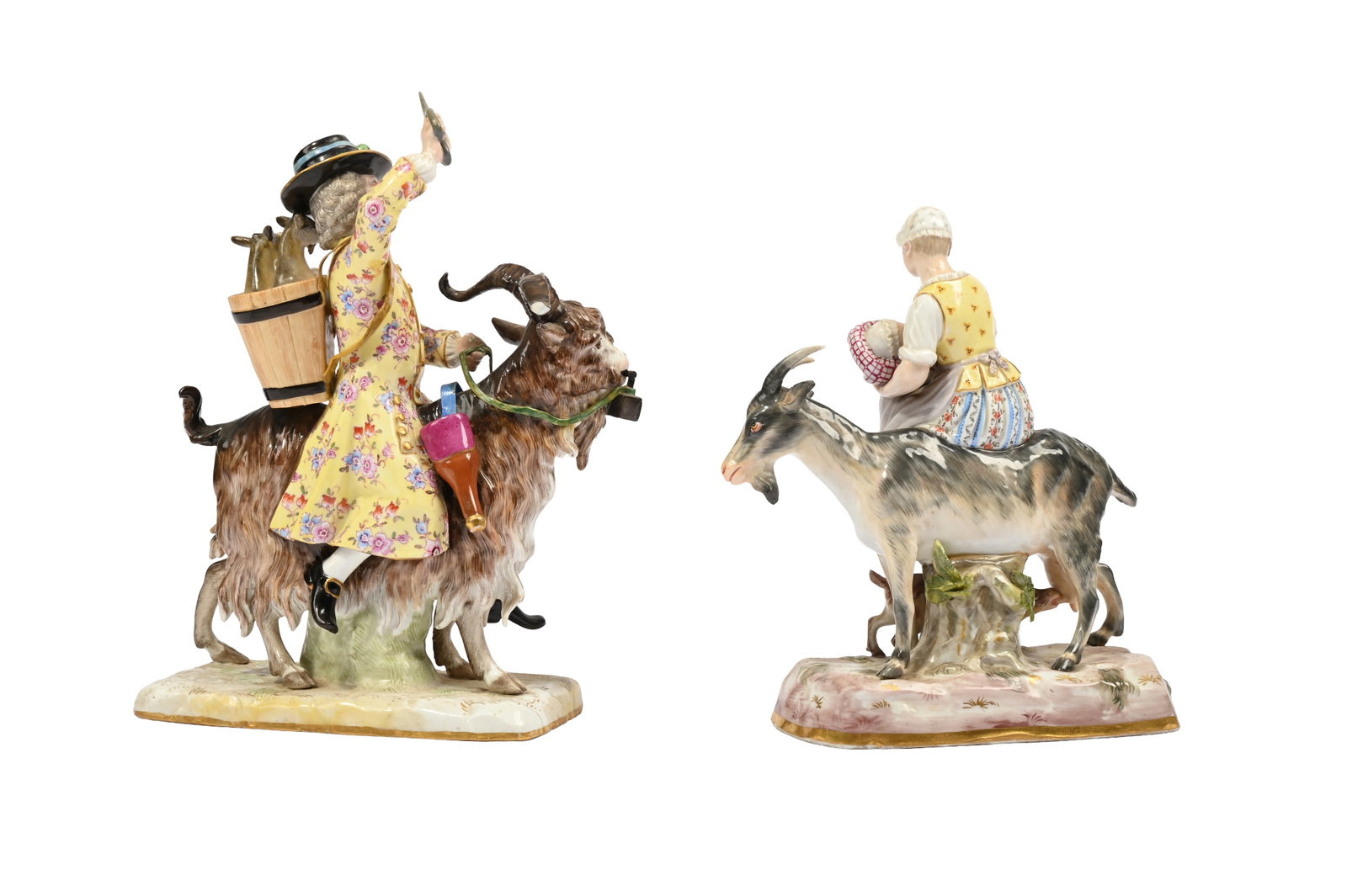 A MEISSEN MODEL OF COUNT VON BRUHLE'S TAILOR, LATE 19TH CENTURY, TOGETHER WITH ANOTHER MODEL - 4