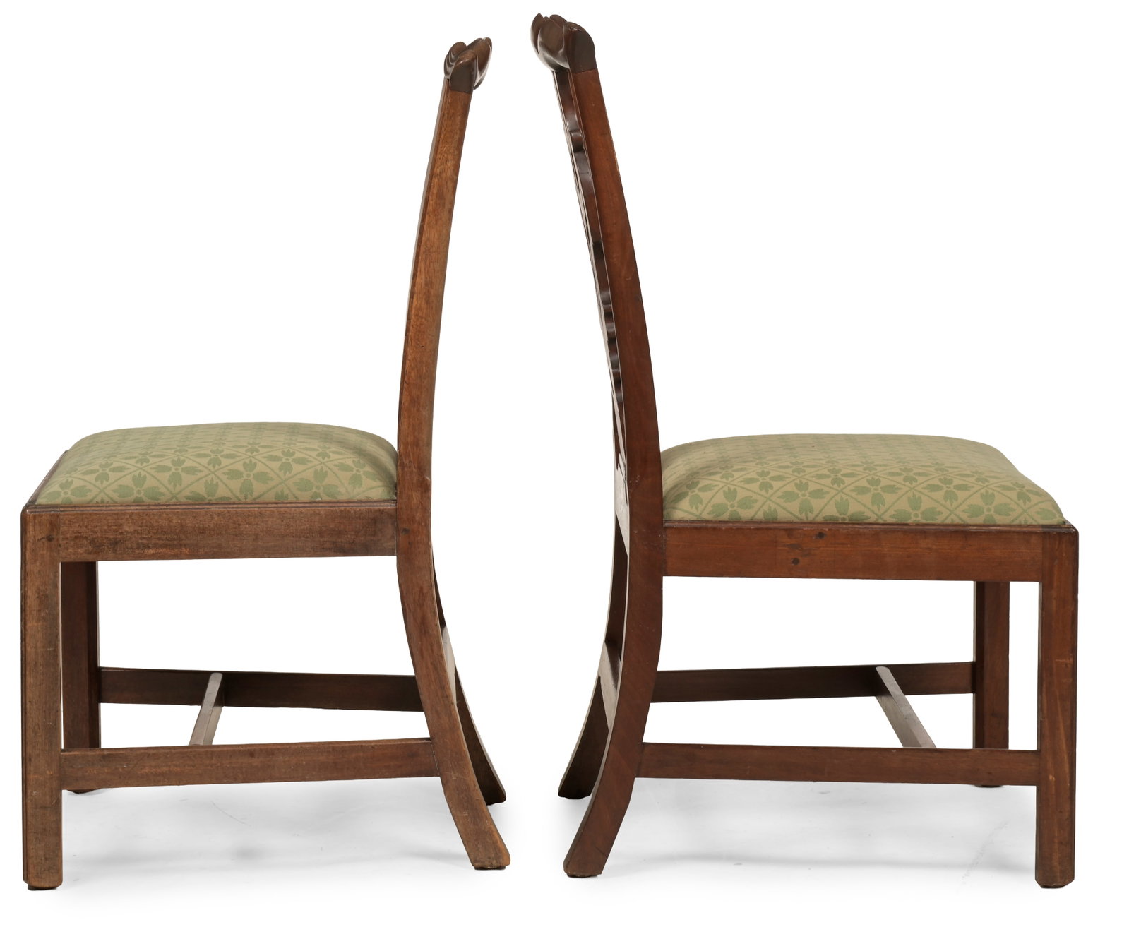 A SET OF SEVEN GEORGE III MAHOGANY DINING CHAIRS, PROBABLY IRISH, CIRCA 1770 - 3