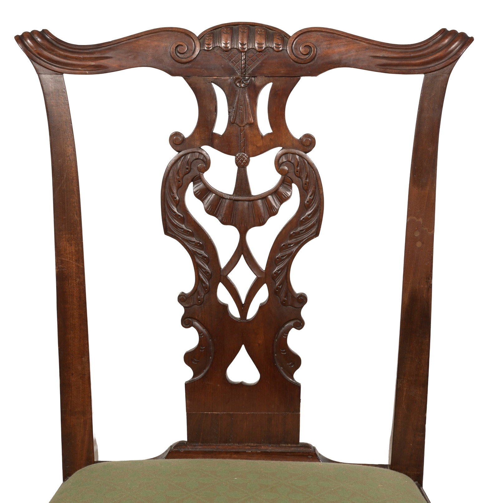 A SET OF SEVEN GEORGE III MAHOGANY DINING CHAIRS, PROBABLY IRISH, CIRCA 1770 - 4