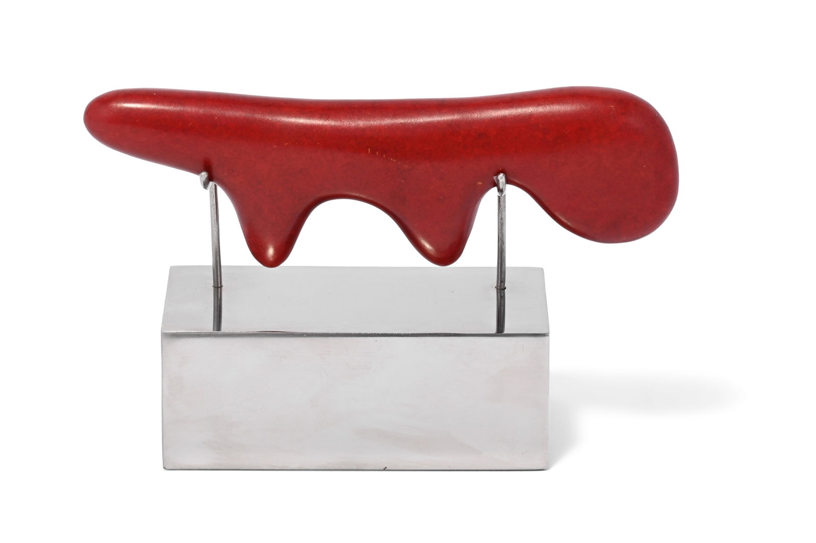 λ JON BUCK (BRITISH B. 1951), NEOPHORM: λ JON BUCK (BRITISH B. 1951) NEOPHORM Bronze on stainless steel base Signed with initials and numbered 1/10 to base Executed in 2005 Condition Report: PLEASE NOTE: ALL LOTS ARE LOCATED AT