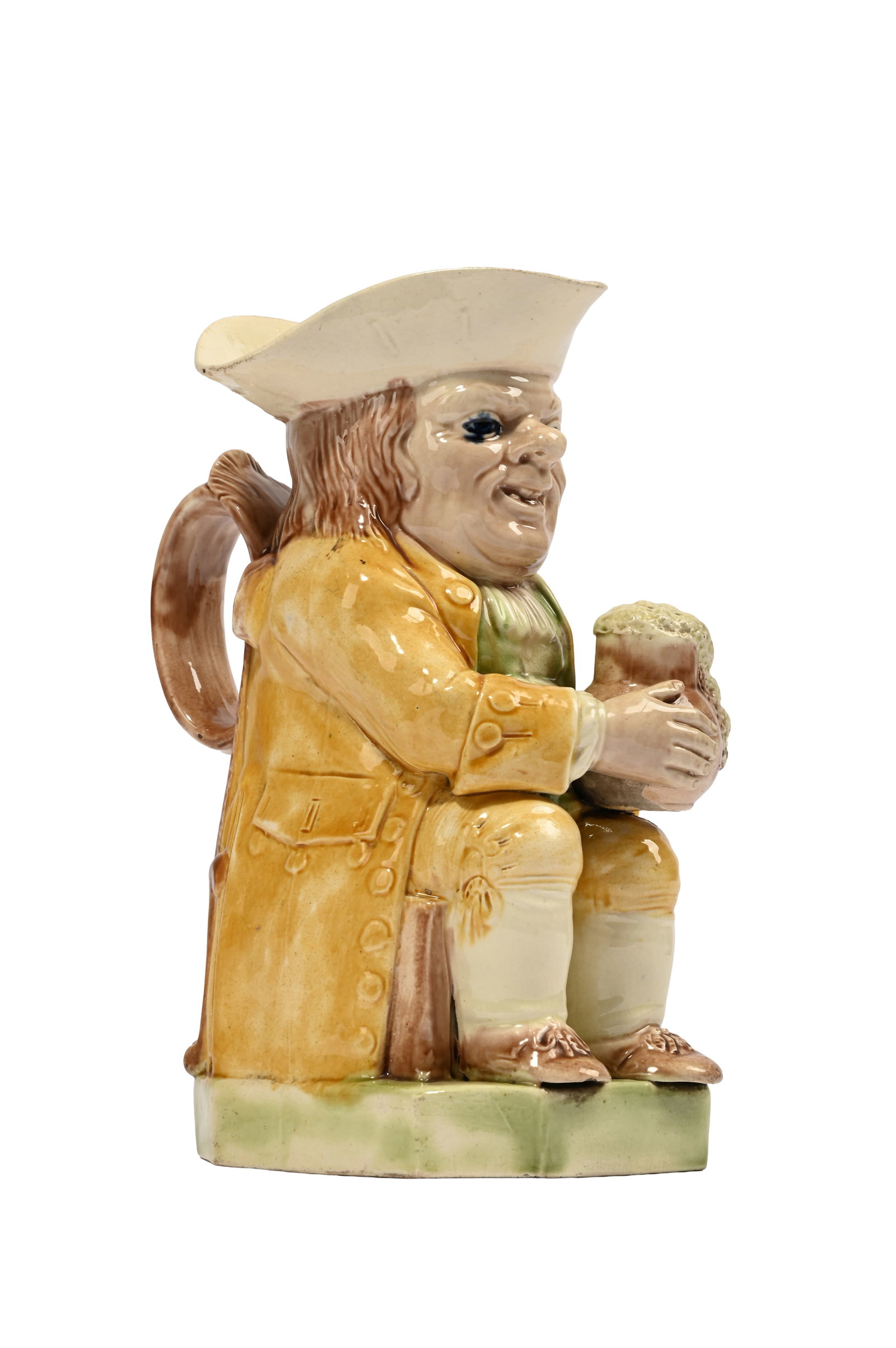 A STAFFORDSHIRE CREAMWARE TOBY JUG, LATE 18TH CENTURY - 2