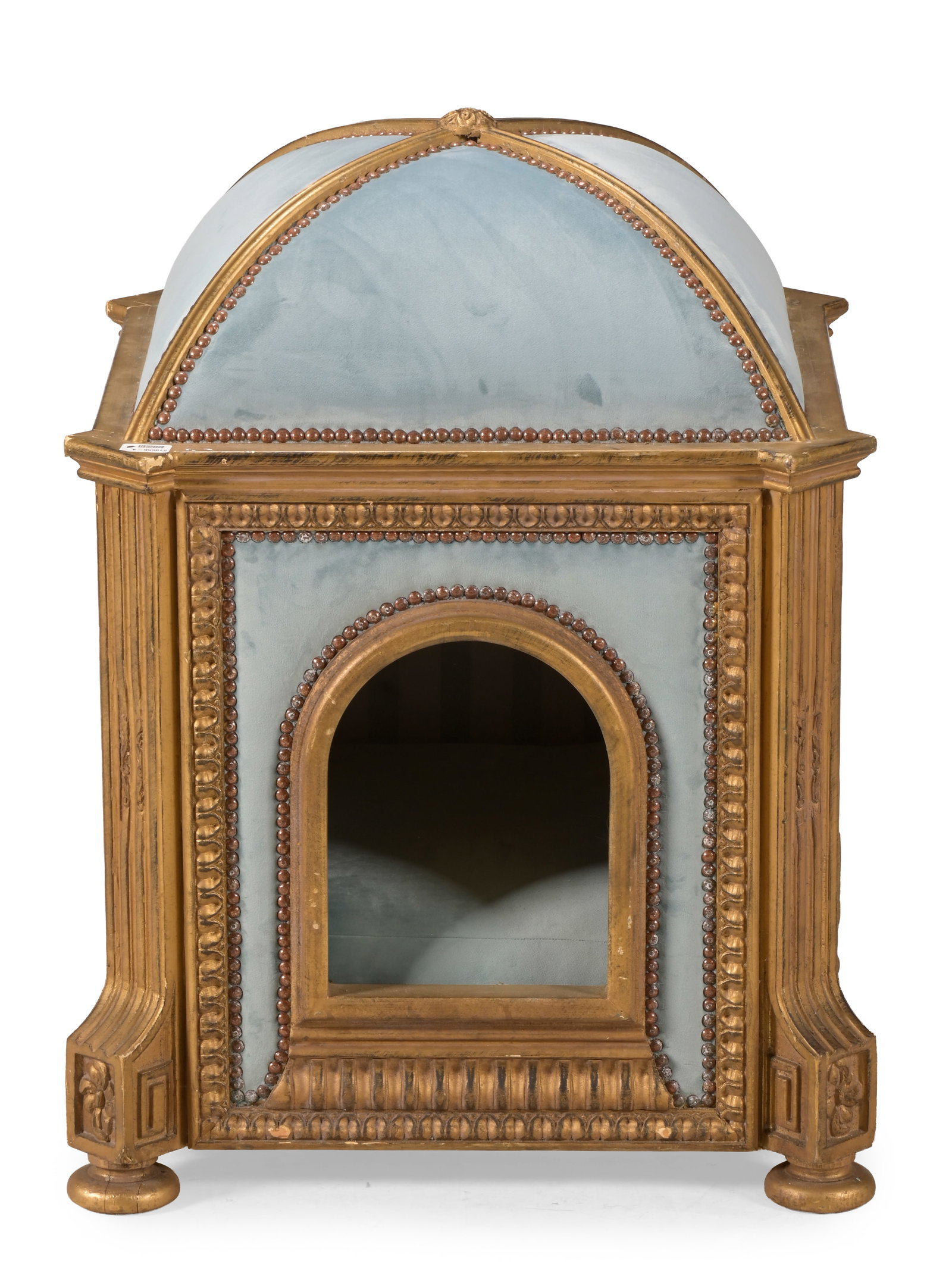 A 'NICHE A CHIEN' OR A DOME TOPPED GILTWOOD DOG ARK, MODERN - 2